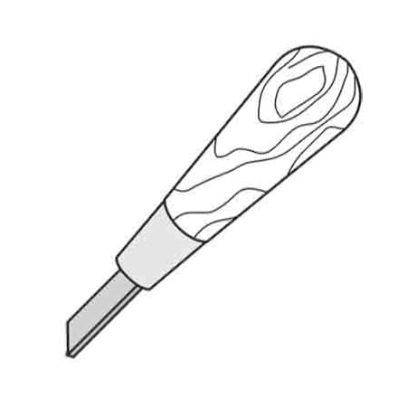 Prime-Line Screen Frame Notching Tool, Wood Handle (Single Pack) P 7920